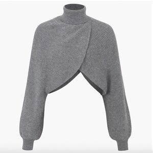 NWT- Micas Grey Batwing Knit Turtleneck Sweater – Size S